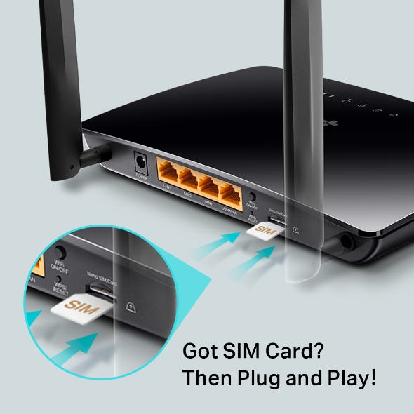 Tp-link TL-MR6400 300 Mbps Wireless N 4G LTE Router - Image 3